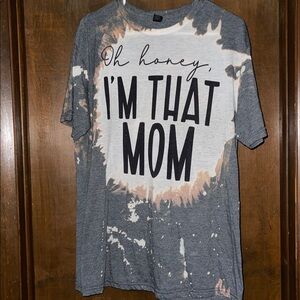 Gildan Gray and White Graphic Tee